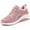 Pink, variant on Women's Walking Shoes Sock Sneakers Mesh Slip On Air Cushion Lady Girls Modern Shoes Platform Loafers Women's Breathable Color Matching Casual Running Shoes