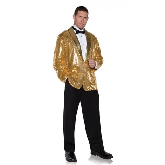 Underwraps Gold Shimmer Sequin Adult Costume Jacket XX-Large Male
