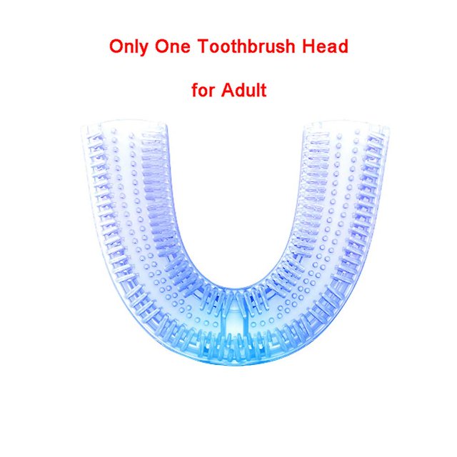 360 Degrees Sonic Electric Toothbrush Whitening Usb Charge Automatic Waterproof Tooth Brush Teeth U Type Soft Silicon Brush Head