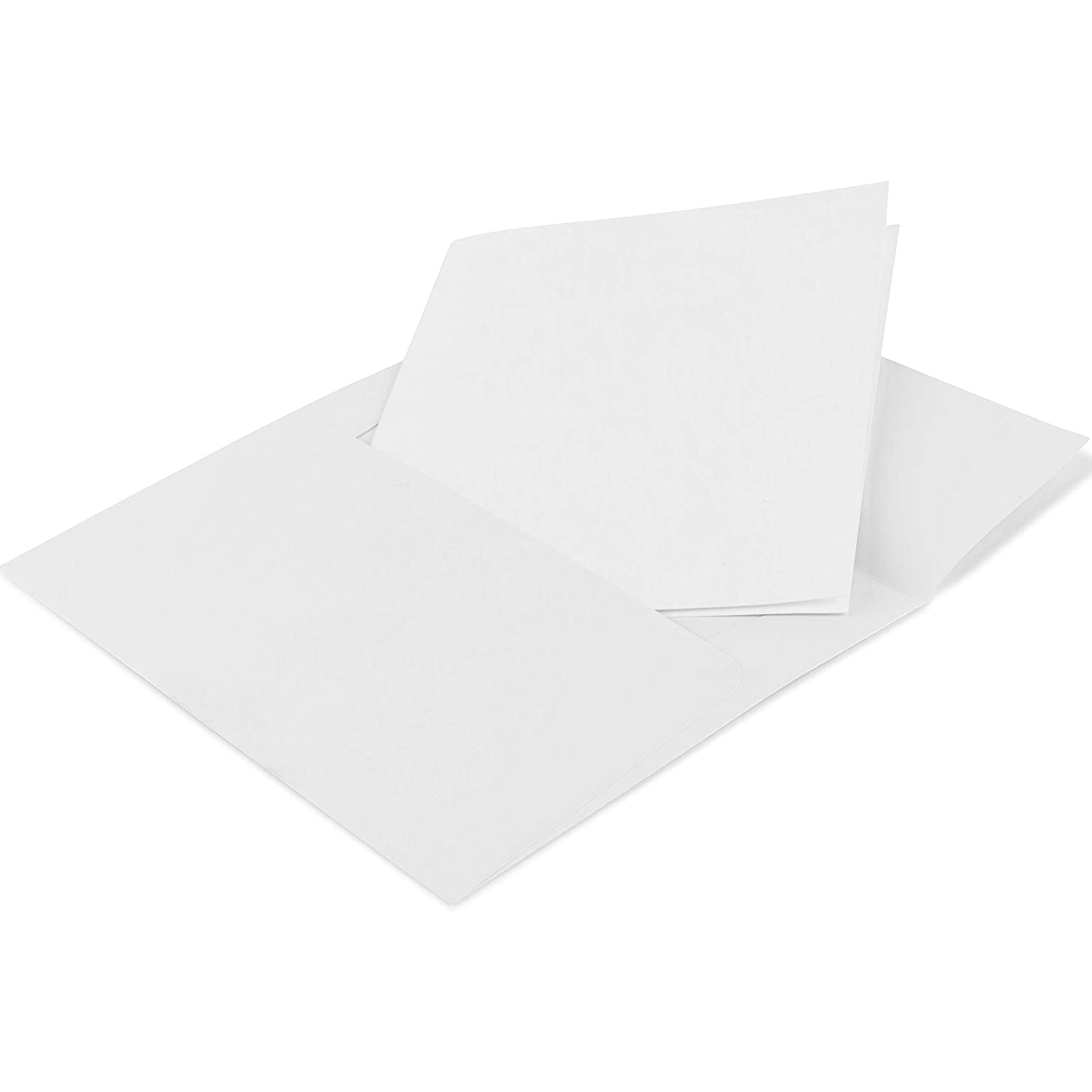 Purple Q Crafts Blank Cards with Envelopes for Card Making, White