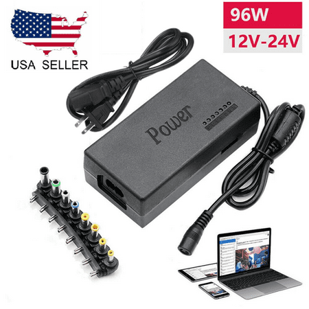 Universal Laptop Charger Adapter 96W for Most Brands Lenovo, HP, Samsung, Dell, Sony, Asus, Acer - New