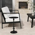 thumbnail image 2 of Butler Specialty Company Outdoor Round Metal End Table In Matte Black, 2 of 6