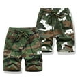 thumbnail image 2 of LYMAYTER Toddler Camo Cargo Shorts Kids Elastic Waist Drawstring Casual Relaxed Fit Outdoor Shorts, 2 of 8