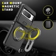 thumbnail image 2 of Case for Google Pixel 9A,Military Grade [Built-in Kickstand] Magnetic Rotate Ring Holder Heavy Duty TPU+PC Shockproof Drop Protect Phone Case for Google Pixel 9A (Orange), 2 of 10