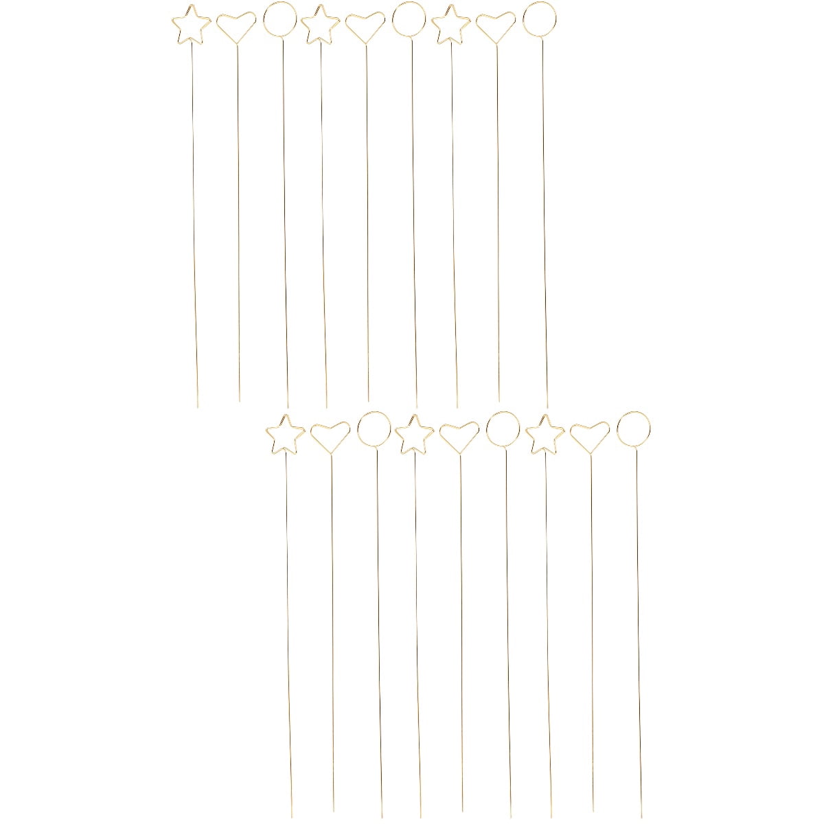 60 Pieces Floral Picks with Wedding Flower Card Holders and Photo Picture Holders for Event and Party Decorations
