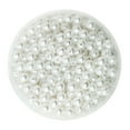 thumbnail image 2 of 500 Pcs Perles Rondes en ABS 6mm pour Bijoux DIY - Blanc, 2 of 6