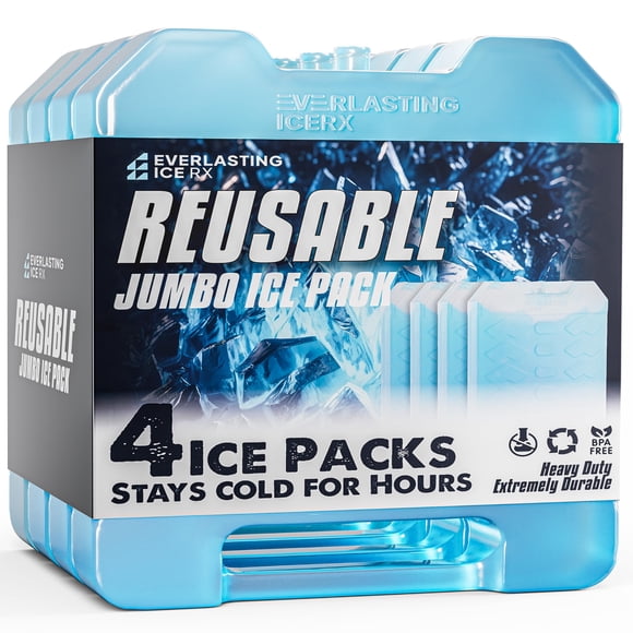 Paquetes de hielo reutilizables Everlasting Ice RX Cooler (paquete de 4)
