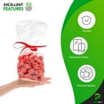 thumbnail image 5 of Clear Plastic Gift Bags for Favors, 1 mil 6 x 3 x 15, Pack of 100, 5 of 6