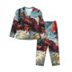thumbnail image 1 of Balery Beautiful Red Train Hot Air Balloon Conjunto de Pijama con Estampado para Mujer, Conjunto de Dos Piezas con Manga Larga, Ropa de Dormir Suave con Bolsillos, Pijamas Cómodos-XX-Large, 1 of 7
