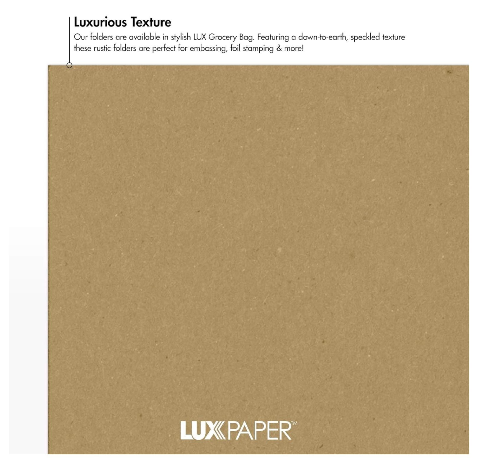 9x12 Presentation Folders - 25 Pack - 18pt Grocery Bag Color - Professional Report, Brochure & Sales Material Folders - Tax Season Organization