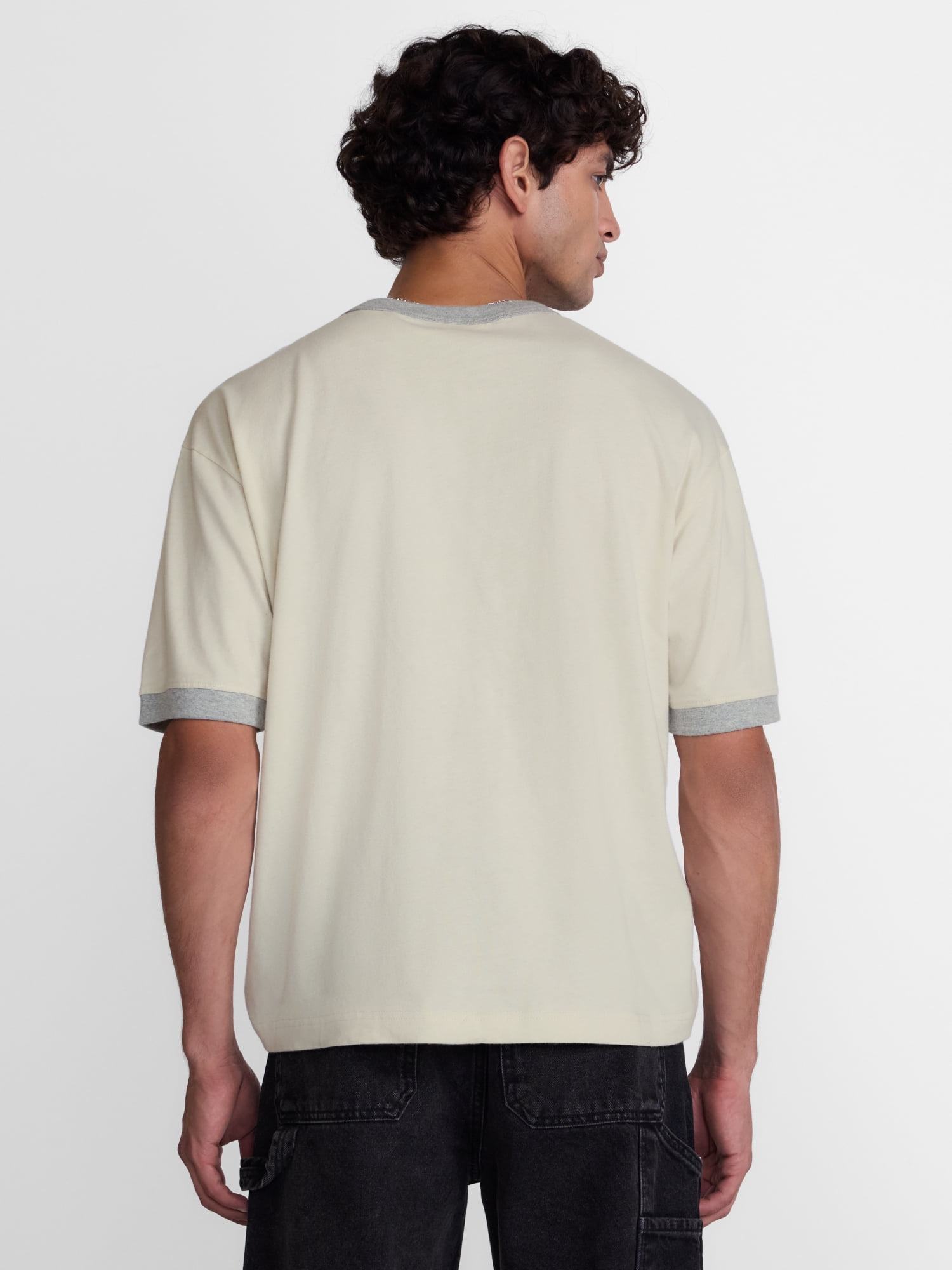 No Boundaries Cotton Ringer Tee, Men's & Big Men’s XS-3XL