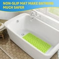thumbnail image 3 of OTHWAY Bathtub Mat Non Slip, Rubber Bath Mat for Kids for Baby, 16x31.5 inch Large Bath Mats for Bathroom Tub with Strong Suction Cups (Green), 3 of 9