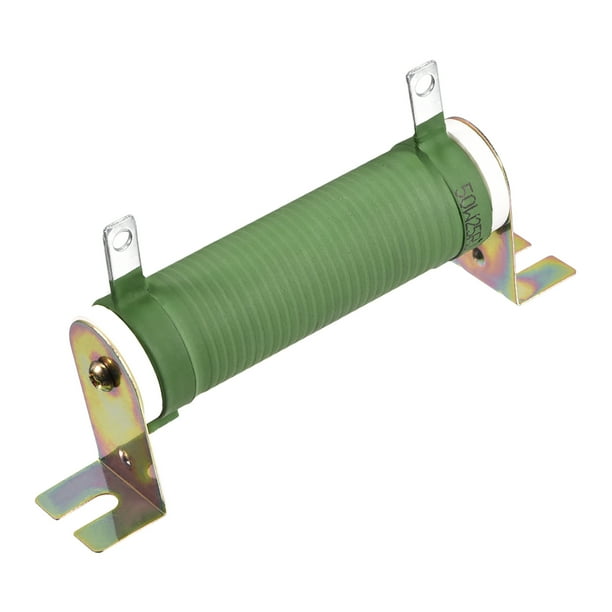 50W 25 Ohm Wire Wound Tubular Resistor TubeType Fixed +/5 Tolerance