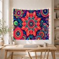thumbnail image 5 of Mandala Floral As With Its Main, Mystical Fantasy for Space Lovers, Galaxy Room Decor Room Accent, Mother's Day Gift, Tapestry Wall Hanging for Bedroom and Dorm, 5 of 7