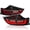 Jet Black Housing Clear Lens Red Fiber Optic, variant on Spec-D Tuning Black Smoke Full LED Tail Lights w/ Sequential Turn and Red Fiber Optic Lights Signal and Startup Animation Compatible with 2015-2020 Toyota Sienna, Left + Right Pair Assembly
