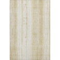 thumbnail image 2 of HomeRoots 668321 5 x 8 ft. Gold & Ivory Striped Transitional Washable Machine Made Rectangle Area Rug with UV Protection, 2 of 9