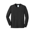thumbnail image 5 of Port & Company Youth Long Sleeve Core Cotton Tee-L (Jet Black), 5 of 6