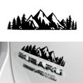thumbnail image 1 of Calcomanía de vinilo con diseño de árbol de montaña y nieve, calcomanía con el logotipo del maletero, accesorios exteriores del automóvil (negro) no se caerán fácilmente, 1 of 5
