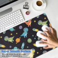 thumbnail image 4 of Long Mouse Pads for Desk,Space Dinosaur Pattern Desk Mats on Top Of Desks, Desk Mouse Pad Extra Large with 3mm Non-Slip Base and Stitched Edge for Gaming,Office,Work,Home 31.5"x15.7", 4 of 6