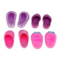 thumbnail image 3 of 4 Pares de zapatos de muñeca perfecl para muñeca de 25 cm color púrpura rosa, 3 of 8