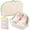 Beige, variant on 3 in 1 Travel Underwear Organizer, Lingerie Bag for Bras, Panties & Socks, Travel Storage Case with Compartments