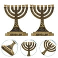 thumbnail image 3 of HOMEMAXS  2 Pcs Holy Cups for Worship Desk Vintage Candelabra Decor Travel Work Golden, 3 of 8