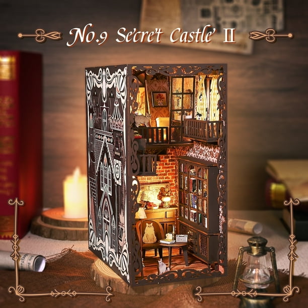Marycele Cardboard 3D Puzzles, Book Nook Kit for Adults and Teens