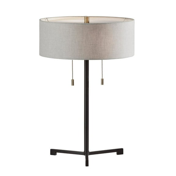 Adesso Wesley Table Lamp, Black