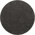 thumbnail image 1 of Unique Loom 3151310 7 x 7 ft. Solid Shag Round Rug, Graphite Gray, 1 of 15