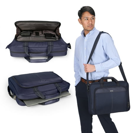 Targus - 15–16” Classic Slim Briefcase - Blue