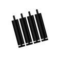 thumbnail image 1 of 4x Pieds de Canapé Pieds de Meubles en Métal Antirouille Hauteur Réglable Pied de Support pour Meubles Style Moderne Remplacement Pieds de Canapé pour Table Chaise, Noir 25cm, 1 of 8