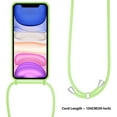thumbnail image 4 of Crossbody Lanyard Phone case for iPhone 13 Pro, Silicone Phone Cover with Adjustable Necklace Strap Soft Belt Neck Cord Lanyard Shockproof Protective Case - Matcha Green, 4 of 14