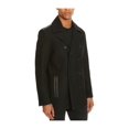 thumbnail image 1 of Kenneth Cole Mens Double Breasted Pea Coat, Black, Large, 1 of 2