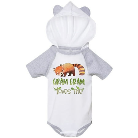 

Inktastic Gram Gram Loves Me Cute Red Panda Gift Baby Boy or Baby Girl Bodysuit