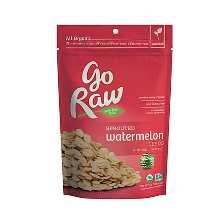Go Raw 100% Organic Sprouted Watermelon Seeds 10 (Best Way To Sprout Seeds To Eat)