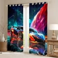 thumbnail image 2 of Castle Fairy Racing Car Black Out Curtains,Speed Race Car Curtains Pack of 2 (42x63 Each), 2 of 6