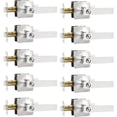 thumbnail image 1 of Privacy Lever Door Handle Interior with Lock Heavy Duty Square Door Lever for Bed/Bath Keyless Door Locksets Reversible for Left Right Handed Doors, 1 of 7