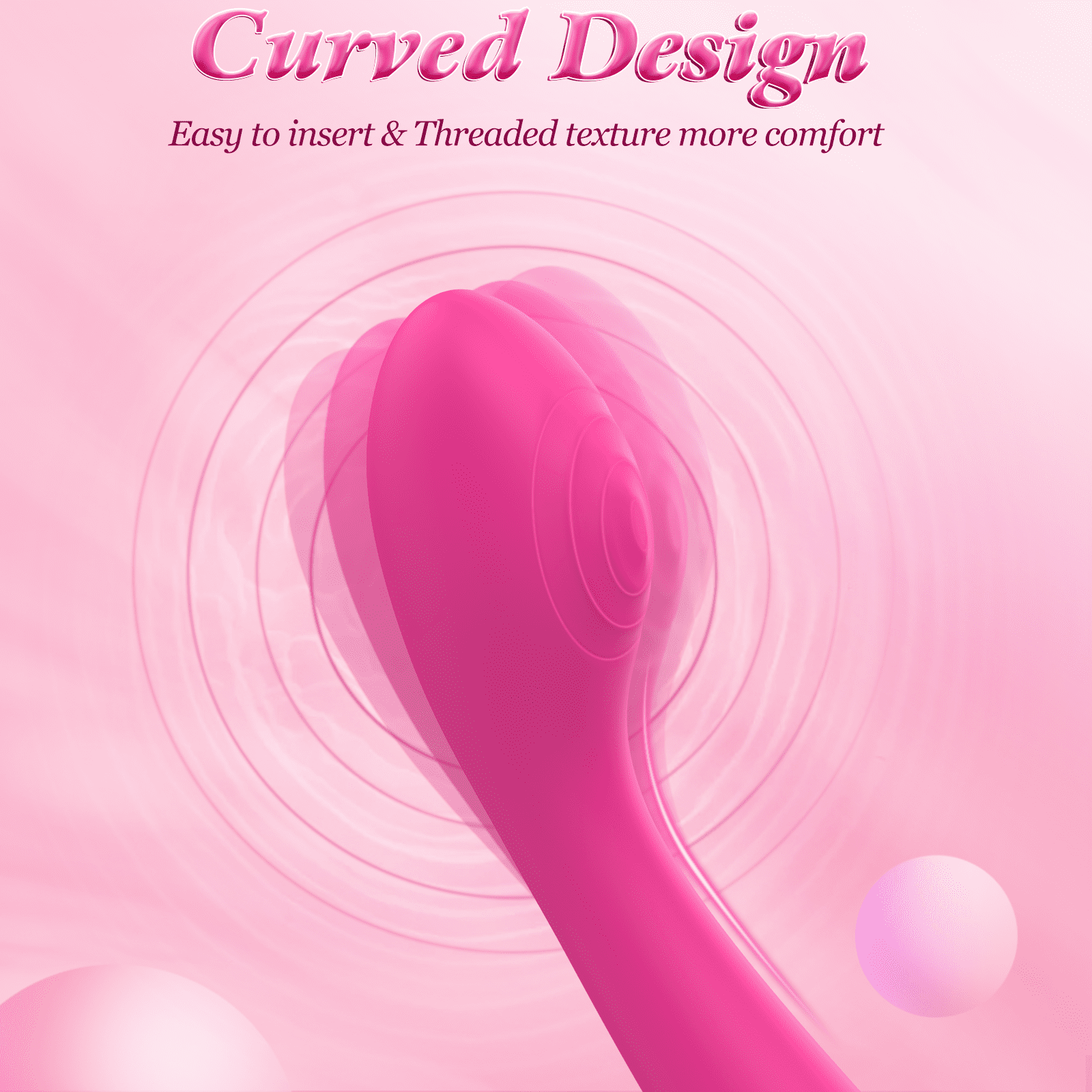 Amoochoo Sex Toys G-Spot Vibrator with 9 Modes, LCD Display Dildo for Women, Pink