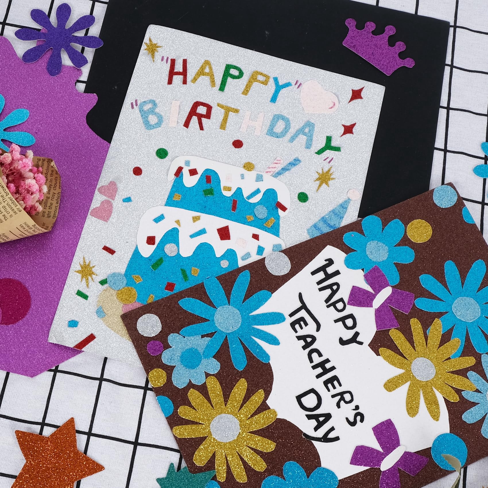 44 Sheets Glitter Cardstock Paper - 22 Colors A4 Sparkle  250 Gsm Heavy Craft Card Stock For Cricut Scrapbooking Making Party Decorations & Invitations | Non-shedding Scrapbook Supplies