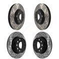 thumbnail image 1 of DS-One Front Rear Coated Drilled Slotted Disc Brake Rotors Kit for Car 2022-2023 Volkswagen Taos FWD with 312mm Diameter Rotor KD-100604, 1 of 11