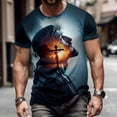 thumbnail image 6 of adaychics Christian T Shirts for Men Cross Short Sleeve Crewneck Christian Graphic Tees Regular Fit Summer Tops for Streetwear, 6 of 6