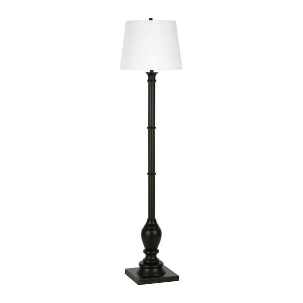 Evelyn Zoe Farmhouse 68 In 1 Light Floor Lamps With Shade Included Black Com Light Floor Lamps With Shade Included, Black Modern Farmhouse Floor Lamp Design