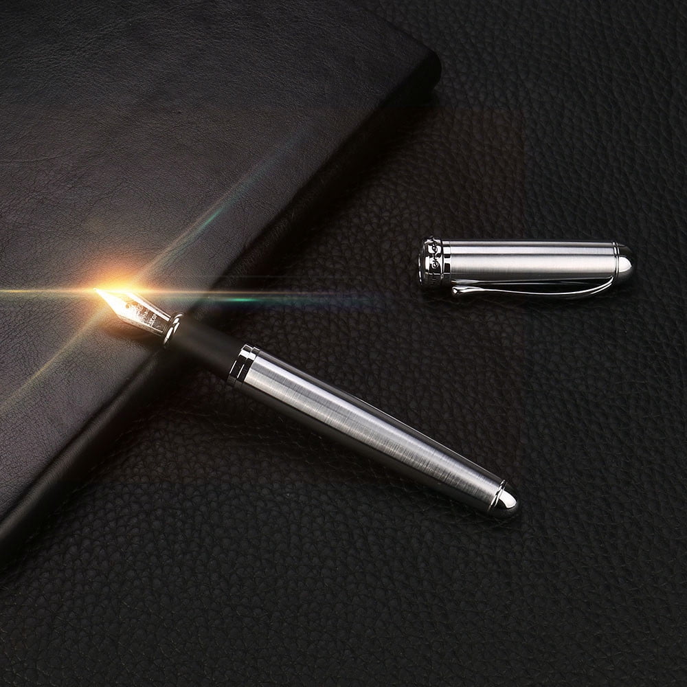 Matte Frosted Pen Deluxe Black JinHao X750 Fountain 0.5mm Extra Fine Nib Pen L 