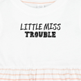 thumbnail image 4 of Inktastic Little Miss Trouble Girls Baby Dress, 4 of 5