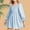 Blue, variant on Aloohaidyvio Cute Dresses for Girls Long Sleeve Soft Breathable Summer Dresses for Girls 7Y