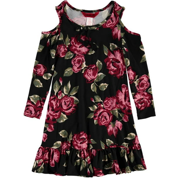S D Kids 1st Kiss Girls 4 6x Long Sleeve Casual Dress Walmart Com Walmart Com