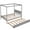 Gray, variant on Bellemave Daybed with Trundle and LED Light, Twin Size Bed with Charging Station and Storage Headboard, Upholstered Sofa Beds Frame for Living Room, Bedroom, Guest Room(White)