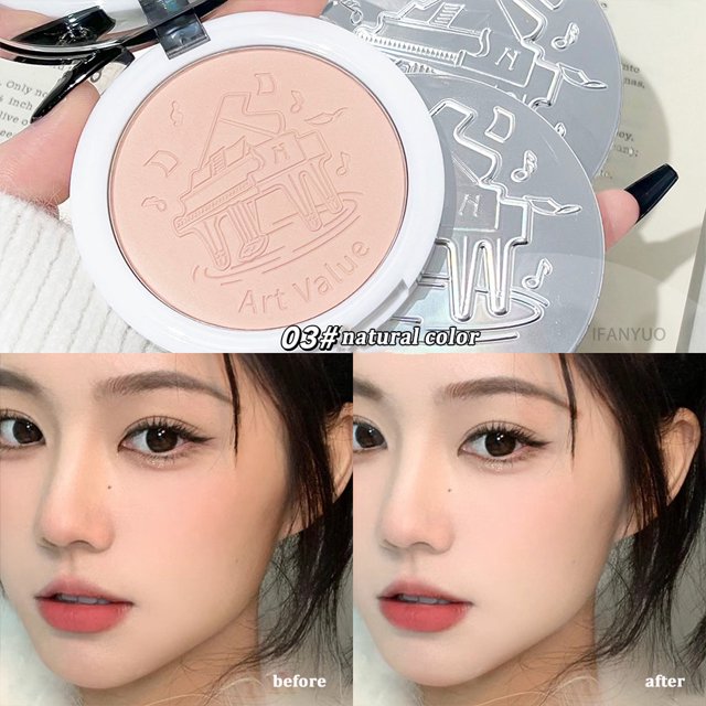 Polvos faciales Maquillaje Transparente Blanco Sedoso Fijador Acabado Mate Control de Aceite Resistente al Agua Efecto Suave Concentrado Cosmético Facial