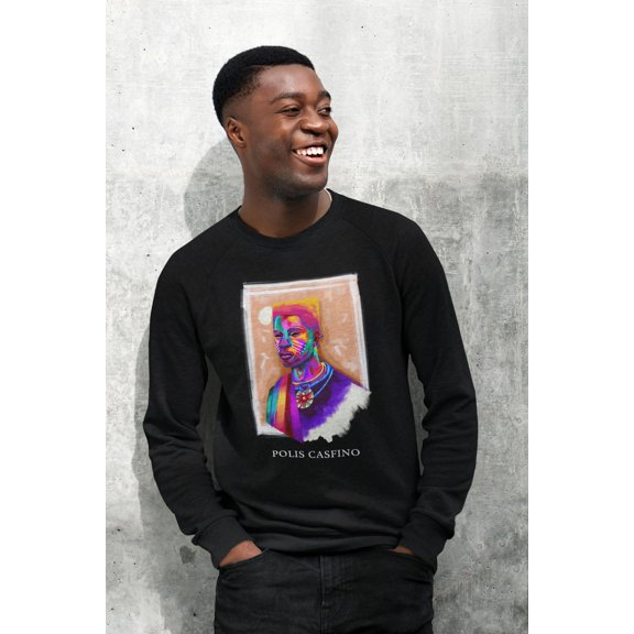 African Man Head Abstract Art Crewneck Sweatshirt