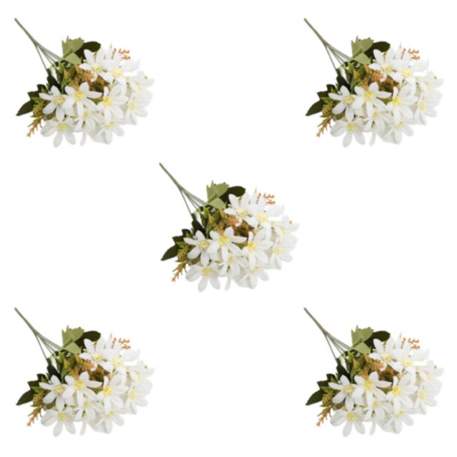 kurtrusly 1/2/3/5 Realistic Appearance Fake Flower Decoration For Life Long-lasting Durability Mini Lily1 5PCS